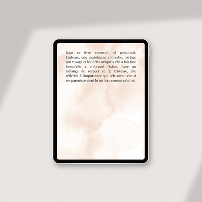 Extrait de lecture Pour vous, maman et papa