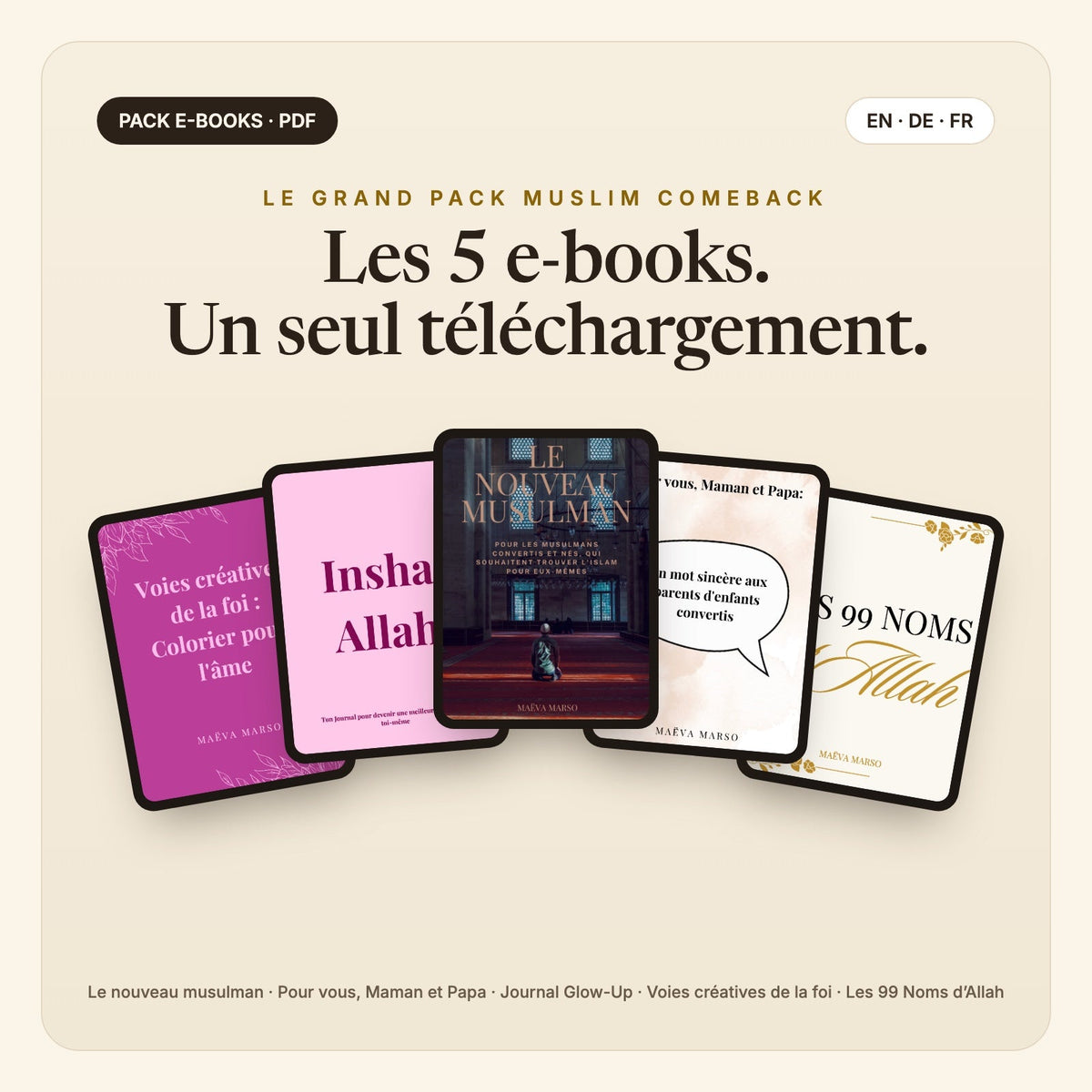 Le grand pack Muslim Comeback – tous les e-books