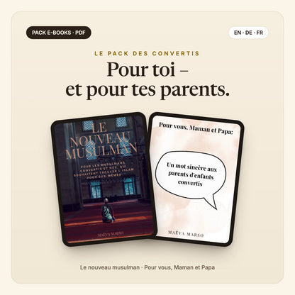 Le pack des convertis – Le nouveau musulman + Pour vous, Maman et Papa