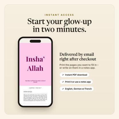Instant access: delivered by email