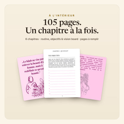 Insha'Allah Journal Glow-Up – à l'intérieur
