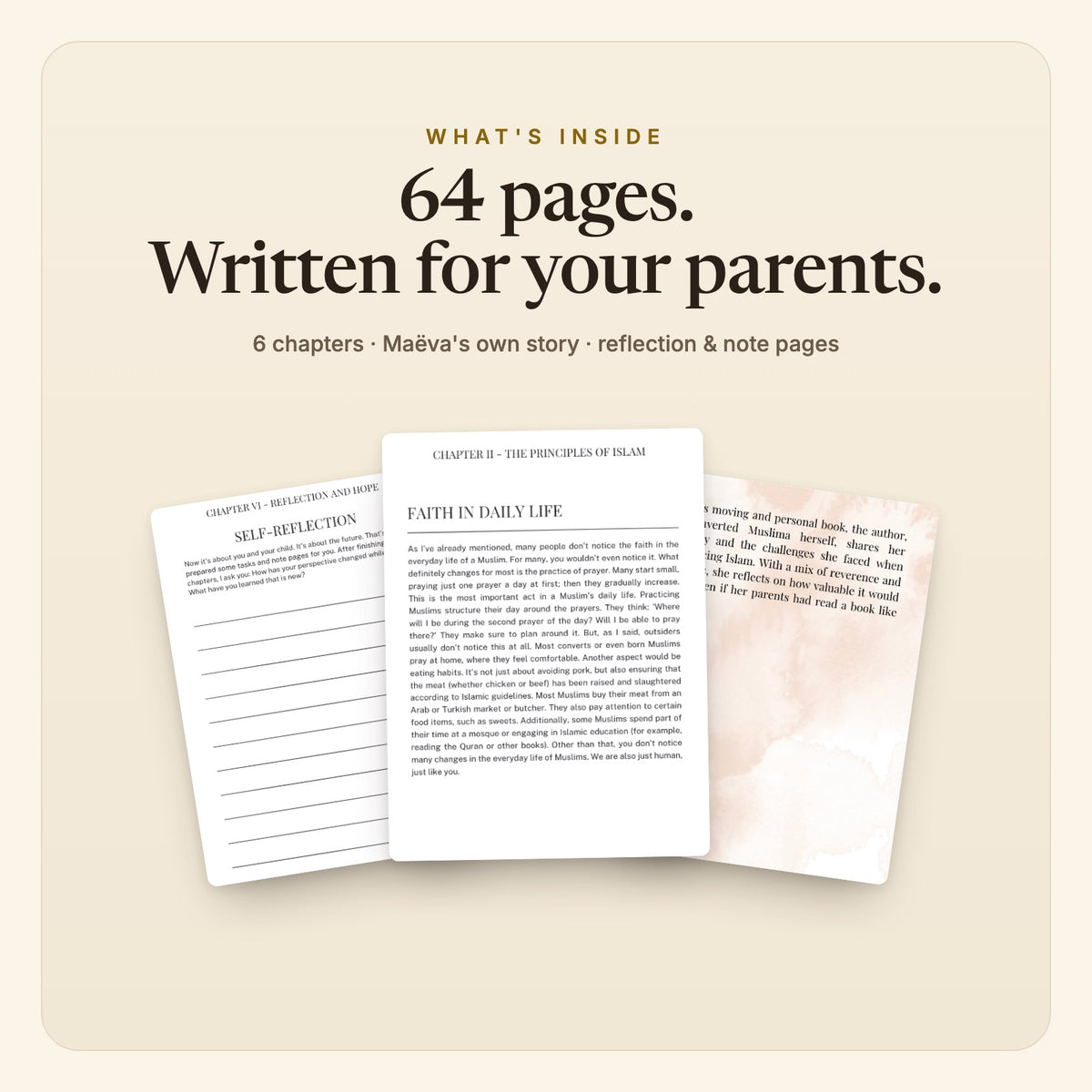 What's inside: 64 pages written for your parents