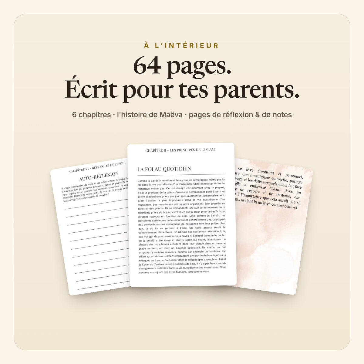 Pour vous, Maman et Papa – à l'intérieur