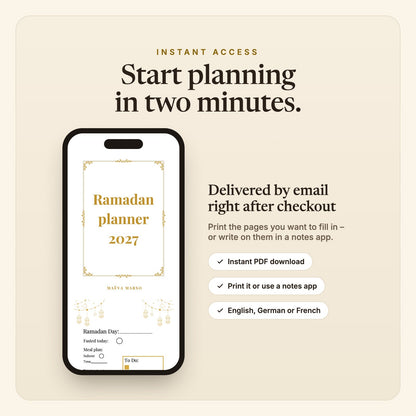 Ramadan Planner – read on phone, tablet or laptop
