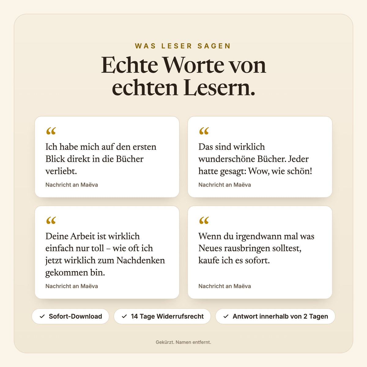 Was Leserinnen und Leser sagen